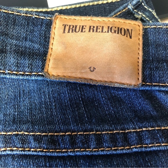 True Religion Made In USA Casey Low Rise Super Skinny Dark Wash Jeans Size 25 - Picture 10 of 15